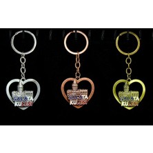 Ett Metal Galata Kulesi Anahtarlık Kalp Tasarımlı