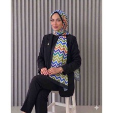 Hobicium Akel Zigzag Desenli Pamuklu Şal 150X90