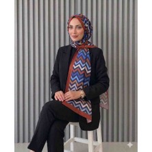 Hobicium Akel Zigzag Desenli Pamuklu Şal 150X90