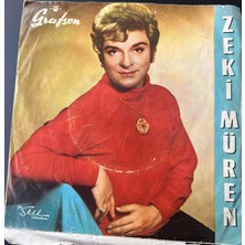 Grafson Zeki Müren-  Seninle Düştüm Dile  /  Aşk Yalanmış   45LIK Plak (Dönembaskı)