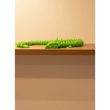 Lims Store Hareketli Yeşil Ejderha Figür Uzun Gövdeli Koleksiyonluk Tasarım