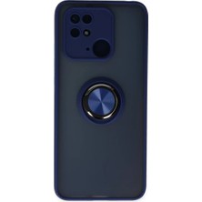 Lims Store Newface Xiaomi Redmi 10C Kılıf Montreal Yüzüklü Silikon Kapak - Lacivert