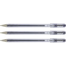 Pentel Superb 0.7 mm BK77 3 Adet Siyah Jel Kalem