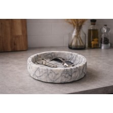 Gastrometa Doğal Mermer Dekoratif ve Sunum Kasesi - 22 x 6,5 cm