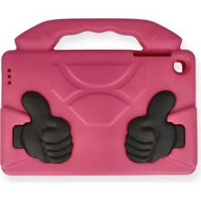 Lims Store Newface iPad 5 Air 9.7 Kılıf Like Stantlı Tablet Silikon - Pembe