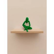 Lims Store Minimal Insan Figürü Biblo Yeşil Ev ve Ofis Dekoru