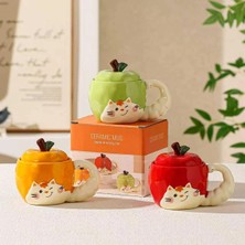 Uravas Store Şımarık Kedi Tasarımlı Seramik Kupa