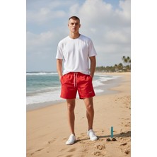 Eleven Markets Renkli Deniz Şortu Cep Fermuarlı Astarlı Havuz Şortu