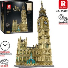 Reobrix 55012 Saat Kulesi Big Ben Yaratıcı Yapı Blok Seti Building Blocks (The Clock TOWER)-13825PARÇA
