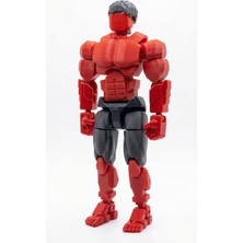 NBShop Hulk DUMMY13 Aksiyon Figür Robot - Tüm Eklemleri Hareketli - 20CM - Kırmızı