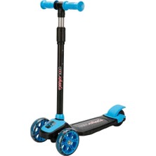 Uravas Store Mey Ithalat® Twist 3 Tekerlekli Işıklı Scooter Mavi