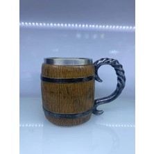 Uravas Store Ahşap Fıçı Çelik Kupa Kod 1152B