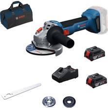 Bosch Gws 18V-8 2X2.0AH+KANVAS Çantalı Çift Akülü Taşlama Makinası