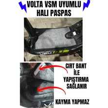 Volta Vsm Uyumlu Çift Katlı Halı Paspas - Kaymaz Cırt Bantlı - 4 Renk Seçeneği