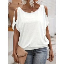 Stilvibe Kadın Omuz Dekolteli Salaş Bluz