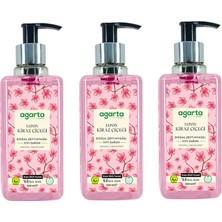 Agarta Doğal Krem Etkili Sıvı Sabun Japon Kirazı 500 ml * 3 (1500 Ml)