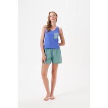 Pjs Kadın Yeşil Şort Takımı 29045