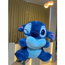 DMR Accessoire Stitch Peluş 30 cm Kalp Tutan Sevimli Stitch