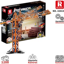 Reobrix Technic 22013 Kule Vinci Kumanda&motor Yaratıcı Yapı Blok Seti Building Blocks (Tower Crane)- 1176 Parça