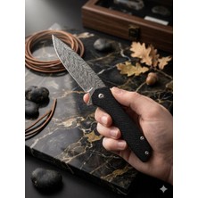 Silyon Askeri Giyim Obsidyen Edge Model Siyah Gümüş Çelik Çakı/bıçak