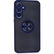 Lims Store Newface Samsung Galaxy A25 5g Kılıf Montreal Yüzüklü Silikon Kapak - Lacivert