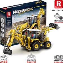 Reobrix Technic 22018 Rc Caterpillar Bulldozer Kumandalı&motorlu Yaratıcı Yapı Blok Seti Building Blocks - 2231 Parça