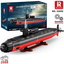 Reobrix 33049 1/125 Nükleer Denizaltı Los Angeles Class Yaratıcı Yapı Blok Seti Building Blocks - 2750 Parça