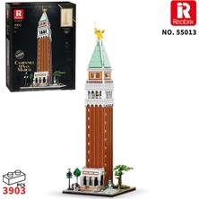 Reobrix 55013 Aziz Mark'ın Çan Kulesi Yaratıcı Yapı Blok Seti Building Blocks (Campanile Di San MARCO)-3903PARÇA