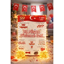 Okavango 122 Parça 23 Nisan Seti,  Benner 3 Adet LED 23 Nisan Kapı Süsü