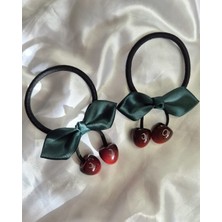 eklektis Kiraz Fiyonk Saç Tokası (1 Çift)- Dark Cherry Saç Tokası