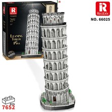 Reobrix 66025 Pisa Kulesi Yaratıcı Yapı Blok Seti Building Blocks (Leaning Tower Of PISA)-7652 Parça