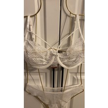 Zarif Dental Detaylı Taşlı Sütyen Takımı