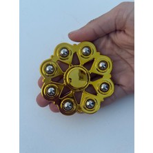 Cuffcufftoys Sarı Metal Stres Çarkı Modelleri Uzun Dönen 9x9 cm
