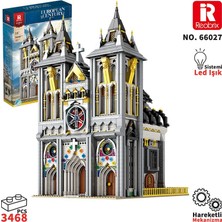 Reobrix 66027 Ortaçağ Kilisesi Yaratıcı Yapı Blok Seti Building Blocks (European Century Medieval Churches)- 3468 Parça