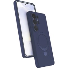 Senka Samsung Galaxy S26 Ultra Regal Magsafe Standlı Kapak - Lacivert