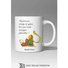 3B Baskı Reklam Promosyon Küçük Prens Temalı Porselen Kupa Bardak