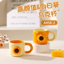 Uravas Store Mıknatıslı Ayçiçeği Seramik Bardak