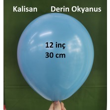 İrem Parti Dükkanı Retro Balon Deep Blue (Derin Okyanus) 12 Inç 10 Adet