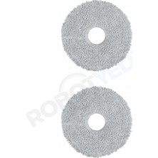 robotyedek Mova E30 Ultra Uyumlu Mikrofiber Mop Bez 2 Adet