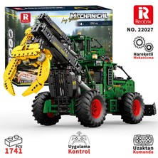 Reobrix Technic 22027 Kütük Taşıyıcı (Log Skidder) Kumanda&motorlu Yaratıcı Yapı Blok Seti Building Blocks - 1741 Parça