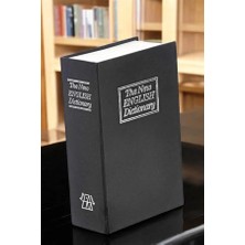 Lims Store Gizli Kasa Ingilizce Sözlüğü Kitap Görünümlü Anahtarlı Gizli Mini Çelik Kasa Kilitli