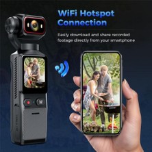 SERREHA 4K Ultra Hd Aksiyon Kamerası Cep Tipi Titreşim Engelleyici Kamera El Tipi Vlog Kamera Kamerası Dış Mekan Kaydı Için Ideal