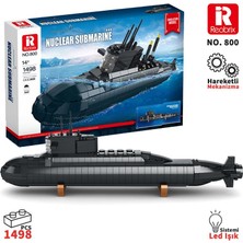 Reobrix 800 Nükleer Denizaltı Yaratıcı Yapı Blok Seti Building Blocks (Nuclear Submarine) - 1498 Parça