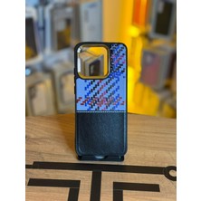 Avcı Teknoloji Market Redmi 10C Uyumlu Piksel Desenli ve Deri Detaylı Premium Stil Kılıf