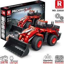 Reobrix Technic 22010 Dozer Kamyon Kumandalı&motorlu Yaratıcı Yapı Blok Seti Building Blocks (Mechanical Loader)- 1876 Parça