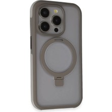 Lims Store Joko iPhone 15 Pro Zorda Airbag Magsafe Standlı Kapak - Titan Gri