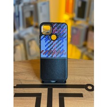 Avcı Teknoloji Market Redmi 10A Uyumlu Piksel Desenli ve Deri Detaylı Premium Stil Kılıf