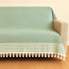 Lunga Vita Reno Desen Dokuma %100 Pamuklu Çok Amaçlı Pike Koltuk Örtüsü 180X230