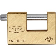 Başaranlar Kayar Milli Asma Kilit 79MM YM-3079 Pirinç