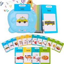 Generic Konuşan Flash Kart Oyuncağı – 224 Kelime Ingilizce Öğreten Sesli Eğitim Seti (2+ Yaş) - Mavi